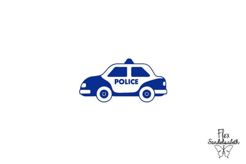 Polizeiauto Flex-Aufbügler-Applikation Farbe Und Größe Ihrer Wahl Polizeiauto Flex-Aufbügler-Applikation Farbe Und Größe Ihrer Wahl von Flexsandelisabethpro