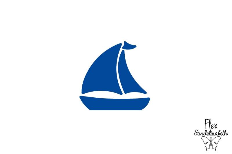 Segelboot Boot Meer Flex Bügelbild Farbe Und Größe Nach Wahl von Flexsandelisabethpro
