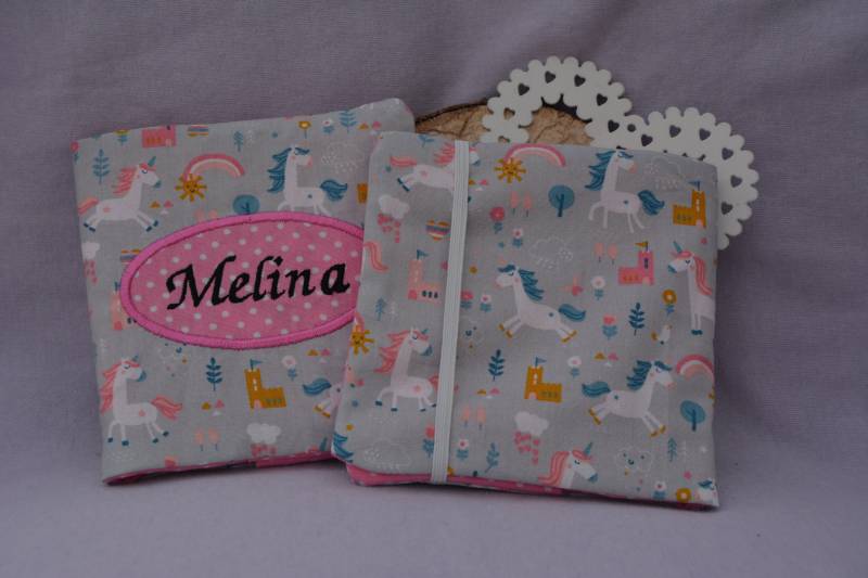 Minibuchhülle/Pixi-Buchhülle/Personalisiert/Einhorn Minibuchhülle/Pixi-Buchhülle/Personalisiert/Einhorn von Fliedernaht