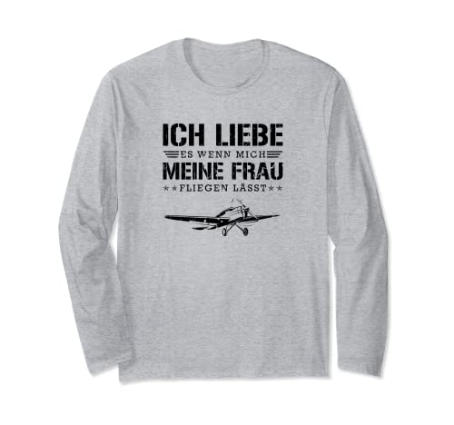 Hobbypilot Männer Flugzeug Langarmshirt Hobbypilot Männer Flugzeug Langarmshirt von Fliegen Pilot Motiv Herren