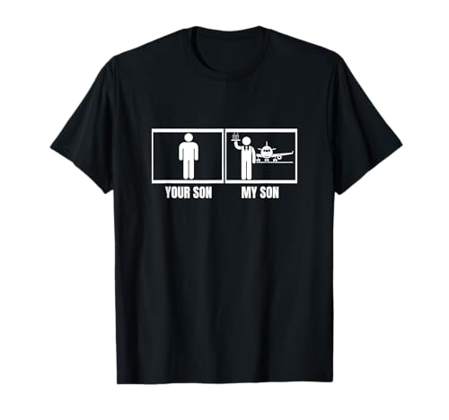 Kabinenpersonal Dein Sohn Mein Sohn Papa Mama Lustiger Flugbegleiter T-Shirt Kabinenpersonal Dein Sohn Mein Sohn Papa Mama Lustiger Flugbegleiter T-Shirt von Flight Attendant Costume For Women And Men
