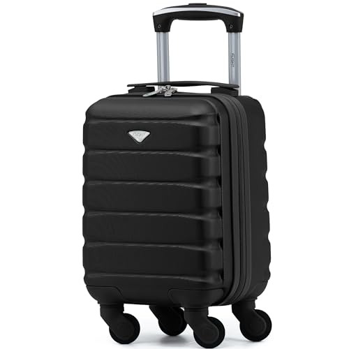 Flight Knight Childrens Lightweight 4 Wheel Hard Case Suitcase - Approved with No Extra Charges for easyJet, Ryanair and Many More - Kids Cabin Carry On Hand Luggage 40x20x25cm von Flight Knight