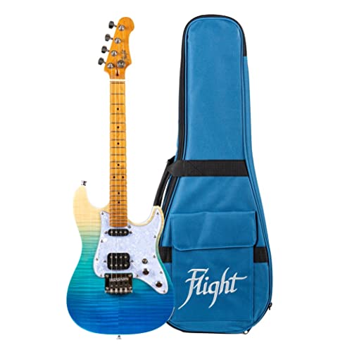 Pathfinder Tenor-Ukulele, Trans Blue von Flight Ukeleles