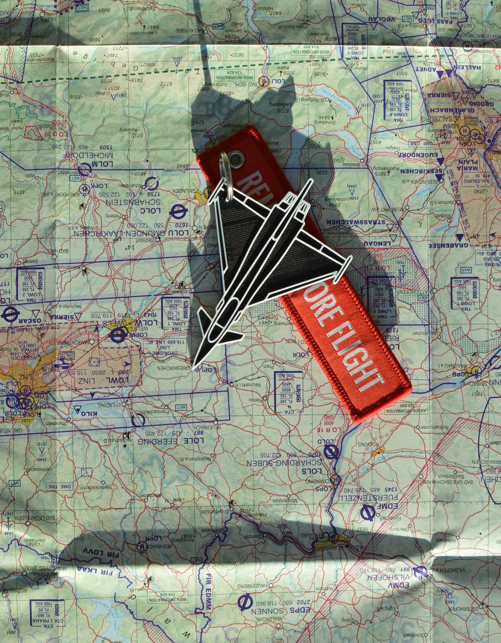 Eurofighter Typhoon Keychain - Fighter Jet Airplane Model Gift von FlightKeys