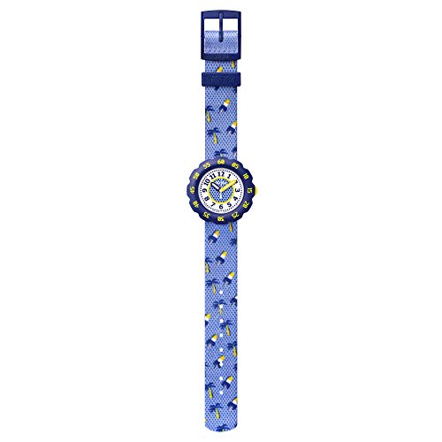 Flik Flak Unisex Kinder Analog Quarz Uhr mit Kunststoff Armband FPSP013D von Swatch