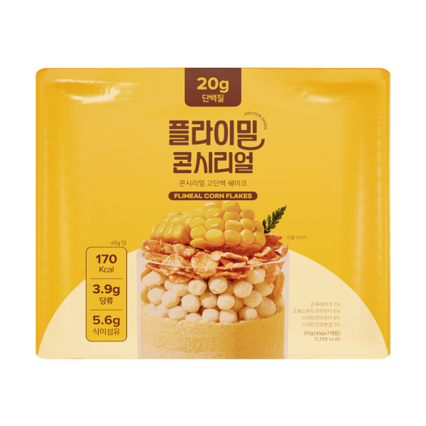 Flimeal - Protein Shake - 45g x 7packs - Corn Flakes von Flimeal