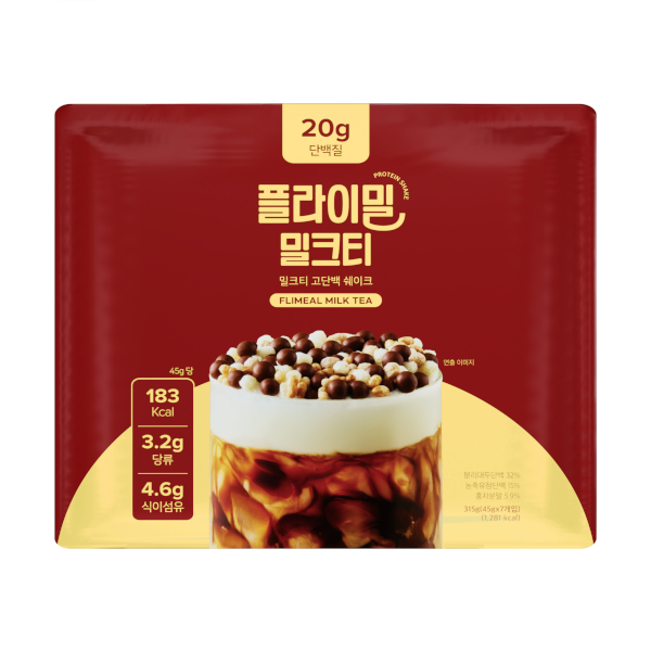 Flimeal - Protein Shake - 45g x 7packs - Milk Tea von Flimeal