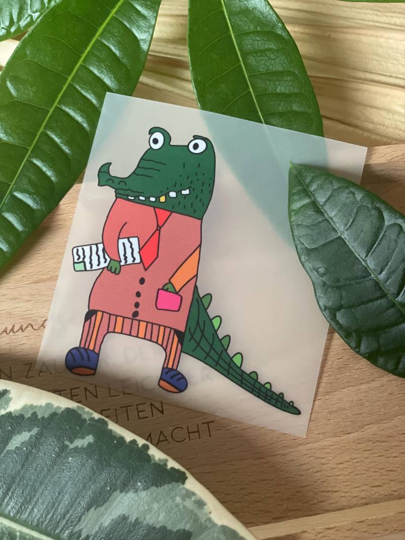 Bügelbild " Lustiges Krokodil/Bügelmotiv Bügelpatch Zum Aufbügeln Kindermotiv Bügelbild " Lustiges Krokodil/Bügelmotiv Bügelpatch Zum Aufbügeln Kindermotiv von FlintProjects
