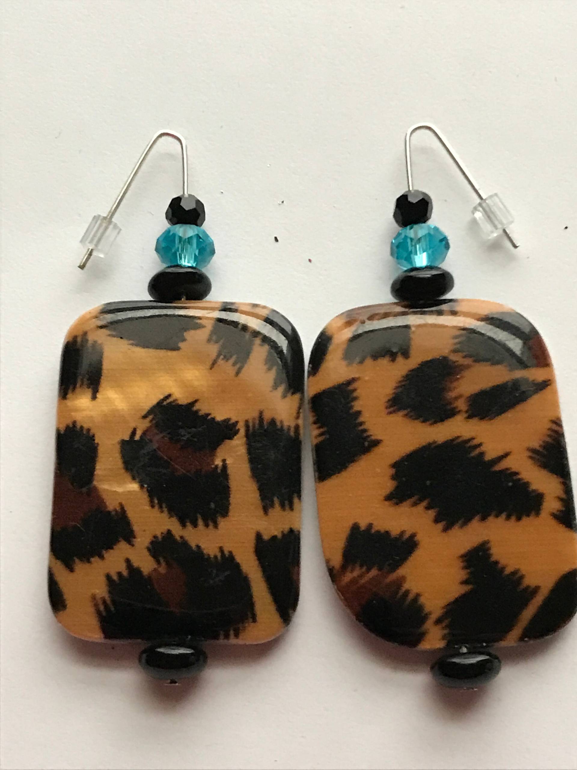 Ohrringe - Leoparden-Print von FlippedJewelry