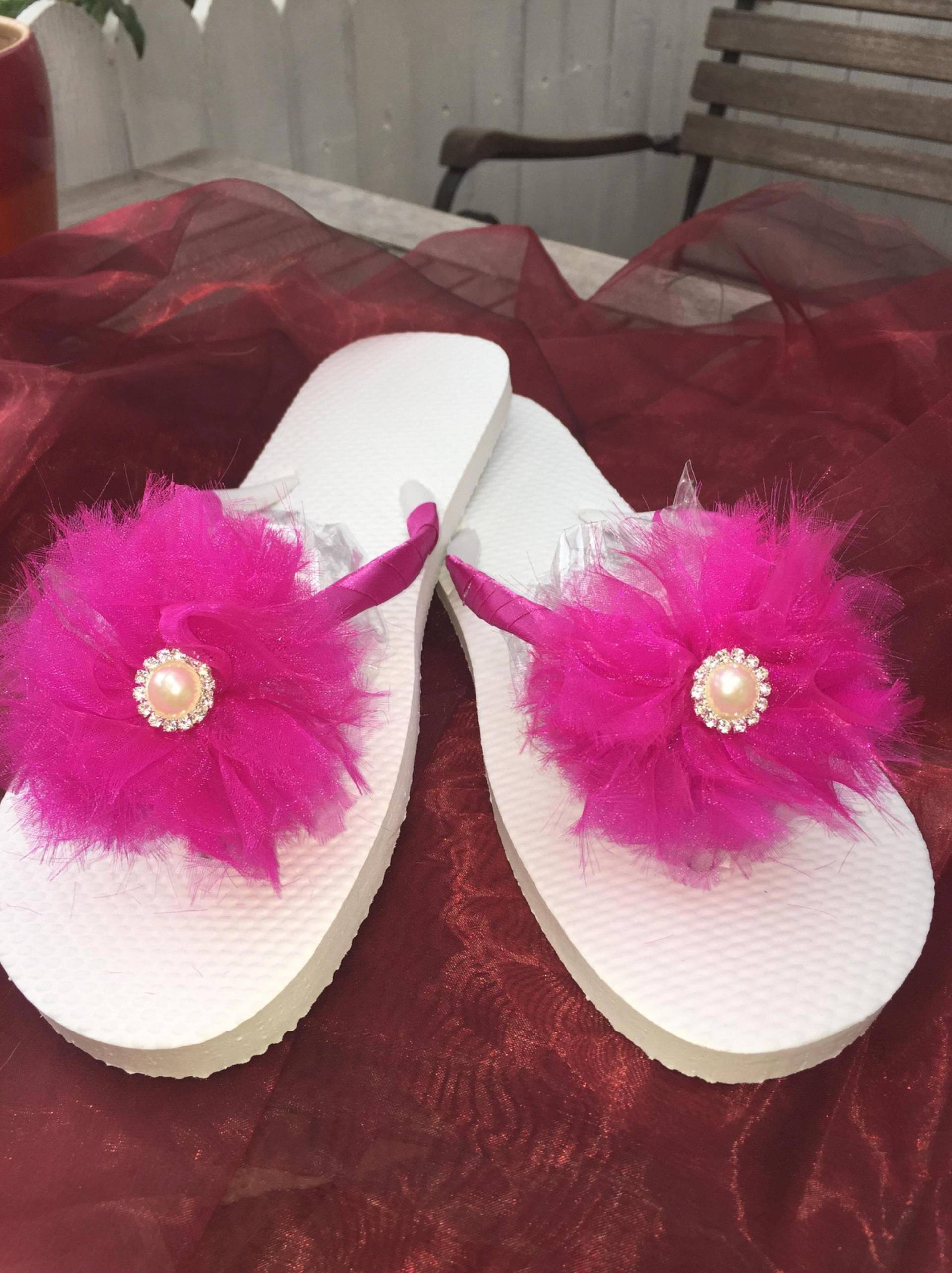 Flip Flops Pink Mit Blüte, Gr. 40/41 Flip Flops Pink Mit Blüte, Gr. 40/41 von FlippiShop