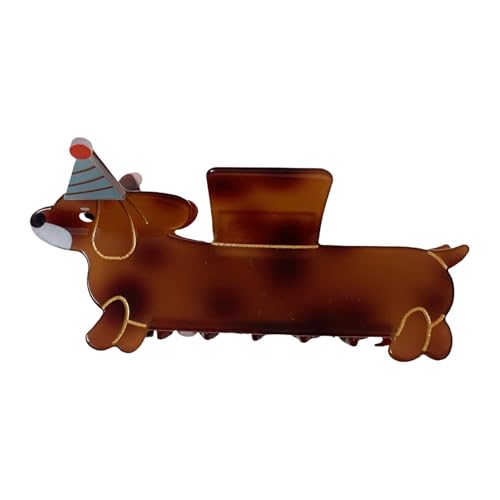 Hundekrallenklammer,Tierkrallenklammern - Haarkrallen Niedliche Krallenklammern | Acetat-Haarklammer für Hunde, Haar-Krokodilklemmen, Haar-Accessoires für Frauen und Mädchen von Flkiglm