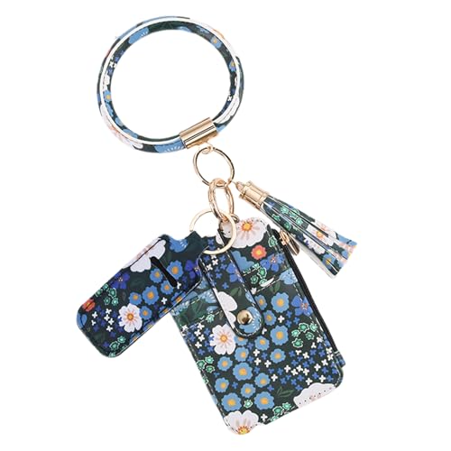 Kartenetui mit Blumenmuster, kleine Geldbörsen mit Blumenmuster - Schlankes Portemonnaie mit Kreditkartenetui - Süßes dünnes Reise-Kartenetui, süßes kleines Kartenportemonnaie, vielseitig einsetzbar, von Flkiglm