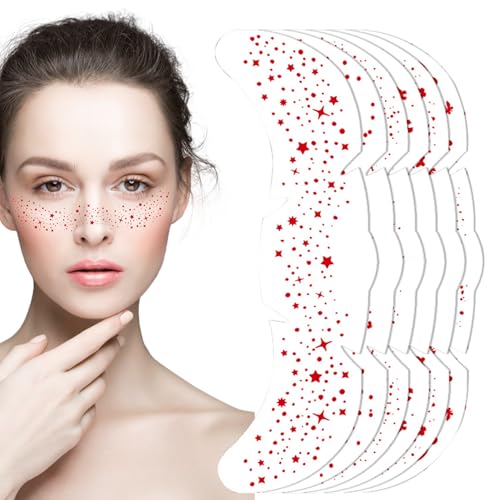 Makeup Patches Für Das Gesicht - Glitzer Makeup Flecken Sticker Für Gesicht - Vielseitige Sanfte Haftende Gesichtsverzierung Für Bühnenauftritte Und Kreative Looks von Flkiglm