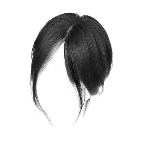 Seitenscheitel Perücke | Kunsthaar Pony Haarteil Für Mittel Und Seitenscheitel - Volumenverstärkendes Zubehör Natürlich Aussehende Atmungsaktige Perücke Für Damen Reisen Freizeit von Flkiglm