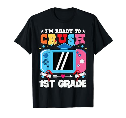 I'm Ready To Crush 1st Grade Back To School First Grade Kids T-Shirt I'm Ready To Crush 1st Grade Back To School First Grade Kids T-Shirt von Flo Design Back To School Outfits