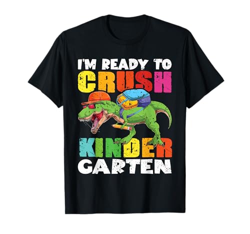 I'm Ready To Crush Kindergarten Dinosaur Boys Back To School T-Shirt I'm Ready To Crush Kindergarten Dinosaur Boys Back To School T-Shirt von Flo Design Back To School Outfits