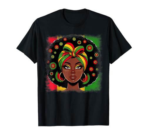 Black History Month Gifts Women Girls African American Woman T-Shirt Black History Month Gifts Women Girls African American Woman T-Shirt von Flo Design Black History Month Clothes
