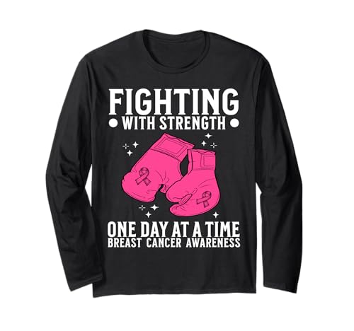 Breast Cancer Fighter Gifts Breast Cancer Awareness Women Langarmshirt von Flo Design Breast Cancer Awareness Outfits