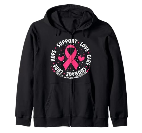 Breast Cancer Support Gifts Breast Cancer Awareness Women Kapuzenjacke von Flo Design Breast Cancer Awareness Outfits
