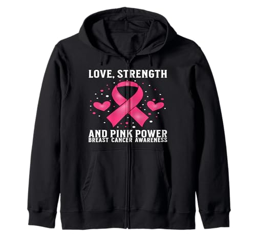 Breast Cancer Support Gifts Breast Cancer Awareness Women Kapuzenjacke von Flo Design Breast Cancer Awareness Outfits