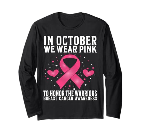 Breast Cancer Support Gifts Breast Cancer Awareness Women Langarmshirt von Flo Design Breast Cancer Awareness Outfits