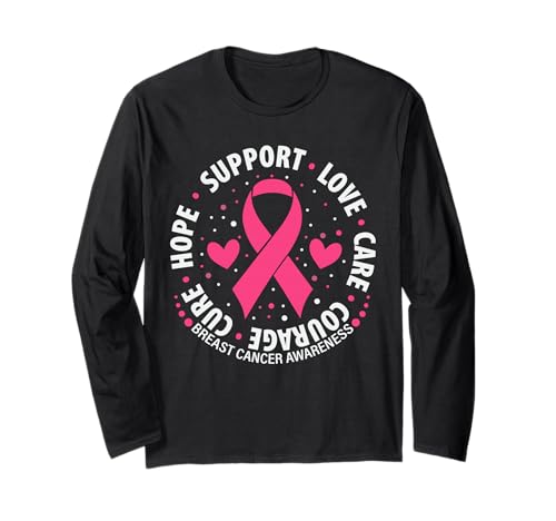 Breast Cancer Support Gifts Breast Cancer Awareness Women Langarmshirt von Flo Design Breast Cancer Awareness Outfits