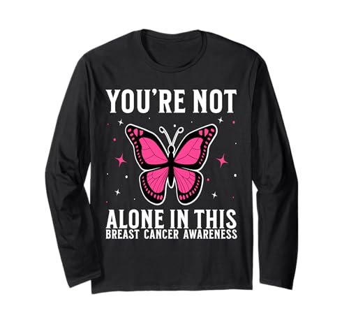 Breast Cancer Support Gifts Breast Cancer Awareness Women Langarmshirt von Flo Design Breast Cancer Awareness Outfits