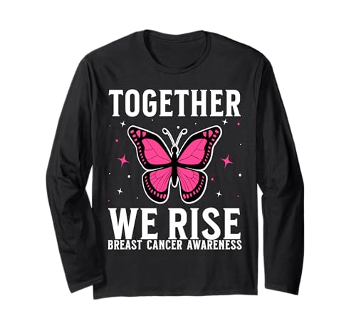 Breast Cancer Support Gifts Breast Cancer Awareness Women Langarmshirt von Flo Design Breast Cancer Awareness Outfits