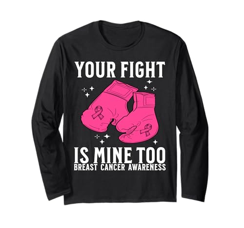 Breast Cancer Support Gifts Breast Cancer Awareness Women Langarmshirt von Flo Design Breast Cancer Awareness Outfits