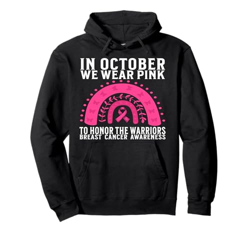 Breast Cancer Support Gifts Breast Cancer Awareness Women Pullover Hoodie von Flo Design Breast Cancer Awareness Outfits