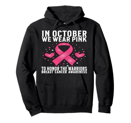 Breast Cancer Support Gifts Breast Cancer Awareness Women Pullover Hoodie von Flo Design Breast Cancer Awareness Outfits