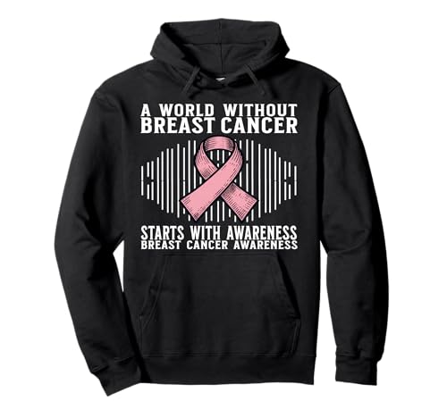 Breast Cancer Support Gifts Breast Cancer Awareness Women Pullover Hoodie von Flo Design Breast Cancer Awareness Outfits