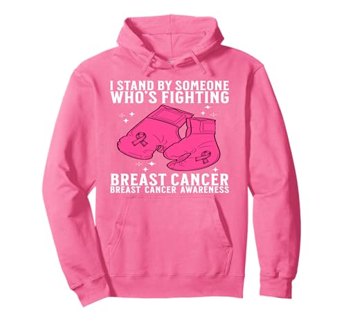 Breast Cancer Support Gifts Breast Cancer Awareness Women Pullover Hoodie von Flo Design Breast Cancer Awareness Outfits