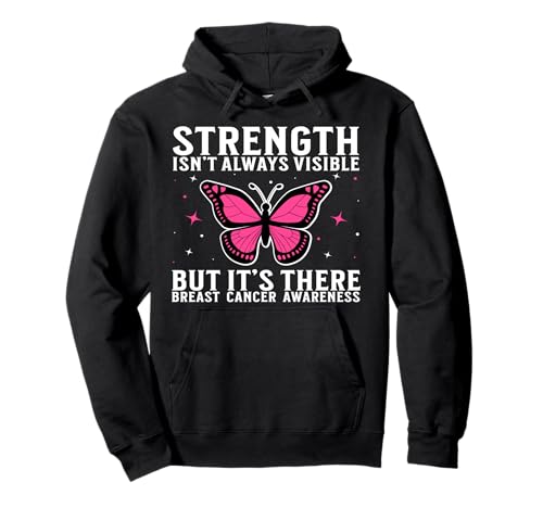 Breast Cancer Support Gifts Breast Cancer Awareness Women Pullover Hoodie von Flo Design Breast Cancer Awareness Outfits