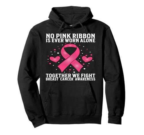 Breast Cancer Support Gifts Breast Cancer Awareness Women Pullover Hoodie von Flo Design Breast Cancer Awareness Outfits
