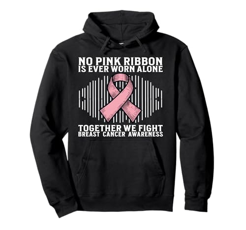 Breast Cancer Support Gifts Breast Cancer Awareness Women Pullover Hoodie von Flo Design Breast Cancer Awareness Outfits
