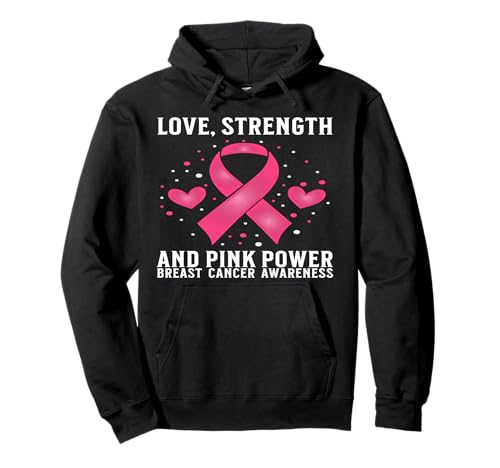Breast Cancer Support Gifts Breast Cancer Awareness Women Pullover Hoodie von Flo Design Breast Cancer Awareness Outfits