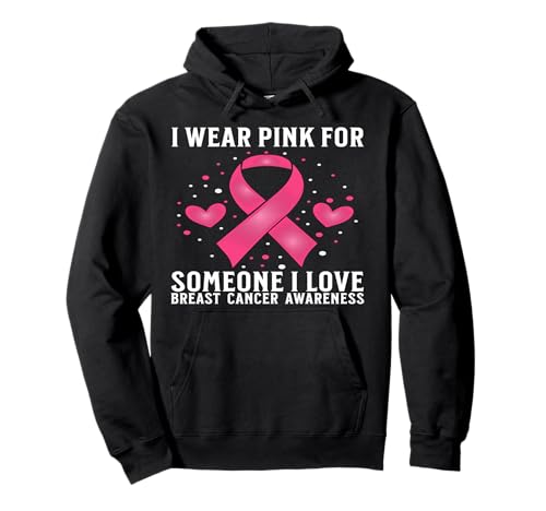 Breast Cancer Support Gifts Breast Cancer Awareness Women Pullover Hoodie von Flo Design Breast Cancer Awareness Outfits