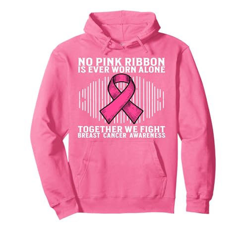 Breast Cancer Support Gifts Breast Cancer Awareness Women Pullover Hoodie von Flo Design Breast Cancer Awareness Outfits