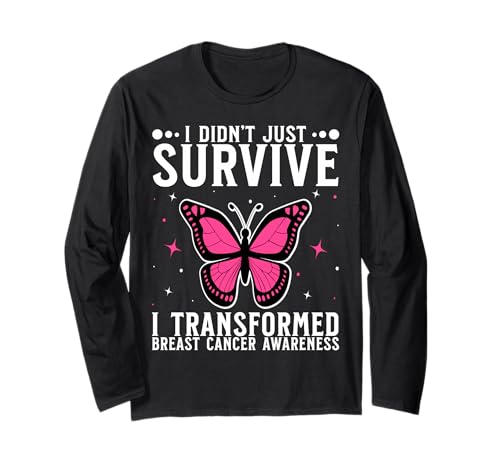 Breast Cancer Survivor Breast Cancer Awareness for Women Langarmshirt von Flo Design Breast Cancer Awareness Outfits