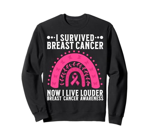 Breast Cancer Survivor Breast Cancer Awareness for Women Sweatshirt von Flo Design Breast Cancer Awareness Outfits