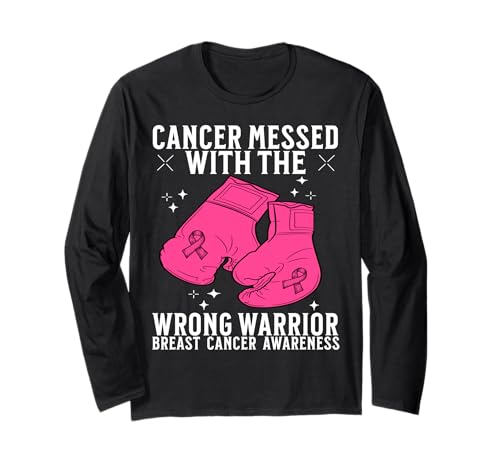Breast Cancer Warrior Women Breast Cancer Awareness Gifts Langarmshirt von Flo Design Breast Cancer Awareness Outfits