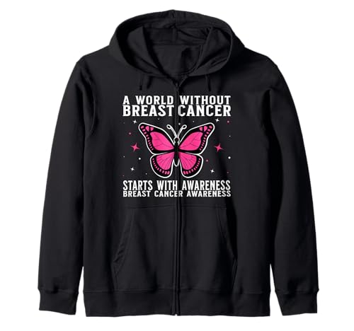 Breast Cancer Women Support Gifts Breast Cancer Awareness Kapuzenjacke von Flo Design Breast Cancer Awareness Outfits
