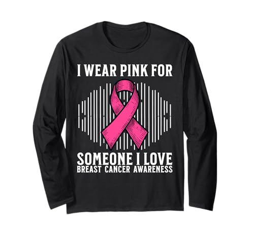 Breast Cancer Women Support Gifts Breast Cancer Awareness Langarmshirt von Flo Design Breast Cancer Awareness Outfits