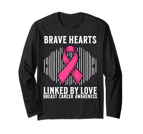 Breast Cancer Women Support Gifts Breast Cancer Awareness Langarmshirt von Flo Design Breast Cancer Awareness Outfits
