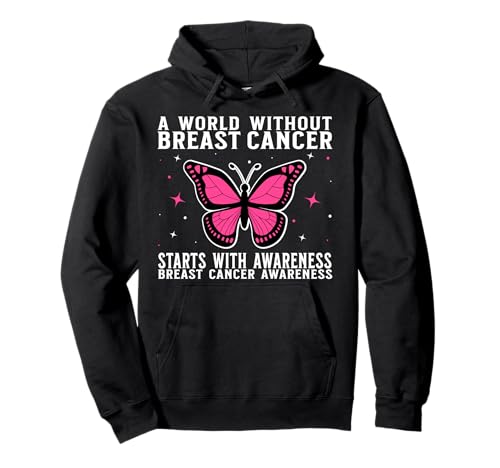 Breast Cancer Women Support Gifts Breast Cancer Awareness Pullover Hoodie von Flo Design Breast Cancer Awareness Outfits