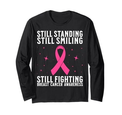 Pink Breast Cancer Awareness for Women Breast Cancer Gifts Langarmshirt von Flo Design Breast Cancer Awareness Outfits