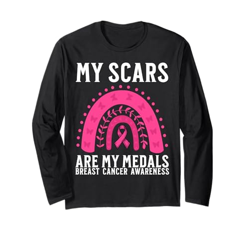 Pink Breast Cancer Survivor Gifts for Woman Breast Cancer Langarmshirt von Flo Design Breast Cancer Awareness Outfits