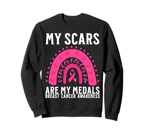 Pink Breast Cancer Survivor Gifts for Woman Breast Cancer Sweatshirt von Flo Design Breast Cancer Awareness Outfits