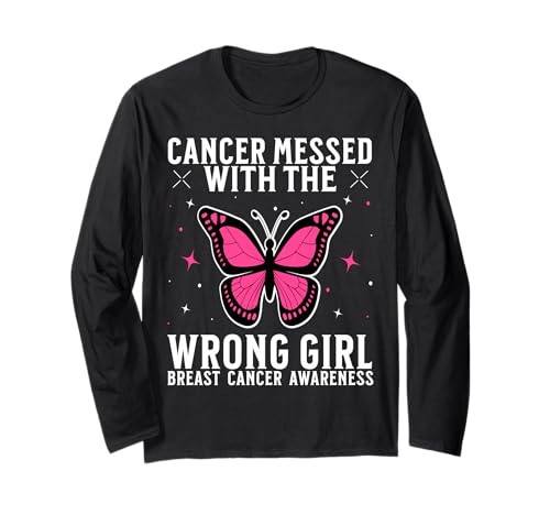 Pink Breast Cancer for Women Breast Cancer Awareness Gifts Langarmshirt von Flo Design Breast Cancer Awareness Outfits